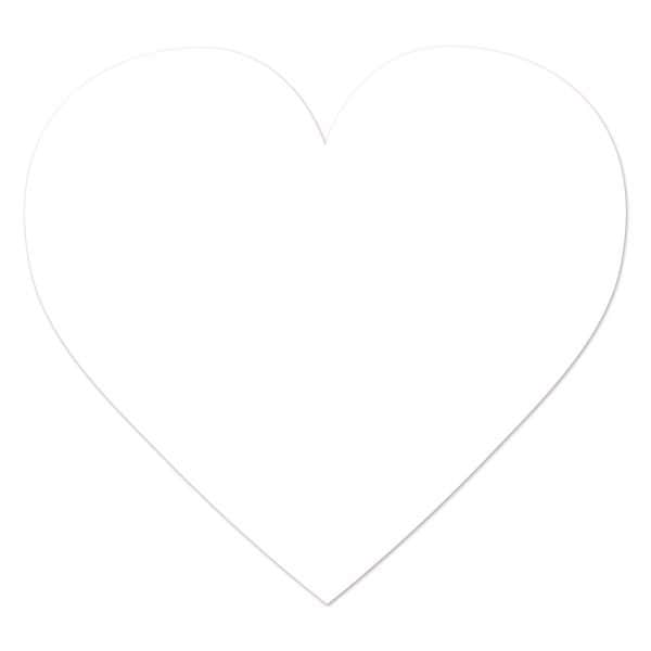 Ergomat DuraStripe Mean Lean 4.5inx 4.5in Heart White, 30PK DSML-HEART-W-KIT - main